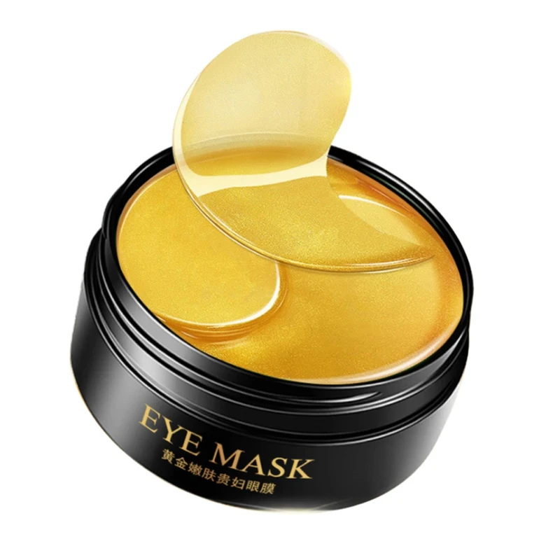Lady 60 Stickers Gold Eyes Masks Moisturizing Remove Black Circle Eye Mask Eye Patches Remove Eyelines