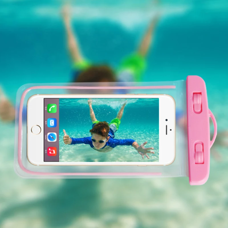 

Universal phone waterproof bag Case For iPhone 6 6S 6plus 7 7plus Cover touch screen Underwater Pouch For Samsung /huawei/xiaomi