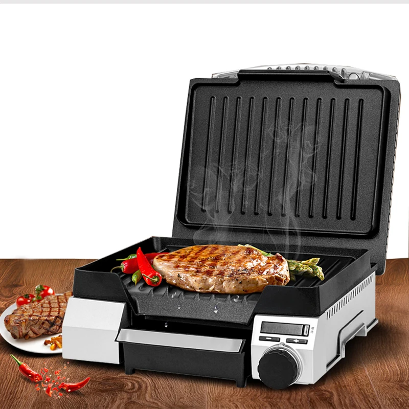 Professional steak machine electric non stick pan griddles stainless