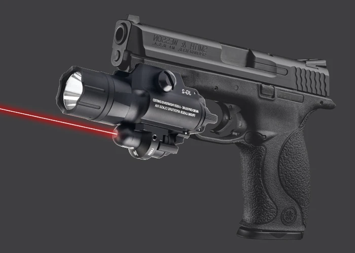 

500 Lumens Tactical Aluminum Alloy Flashlight Red Laser Sight for Picatinny Rail for Outdoor Paintball Airsoft Gun Hunting