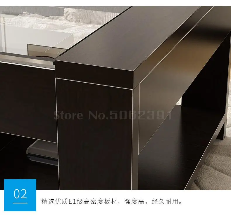 Top Tea Table Simple Modern Tempered Glass Tea Table Living Room Simple Small Huxing Creative Tea Table Table Table 21