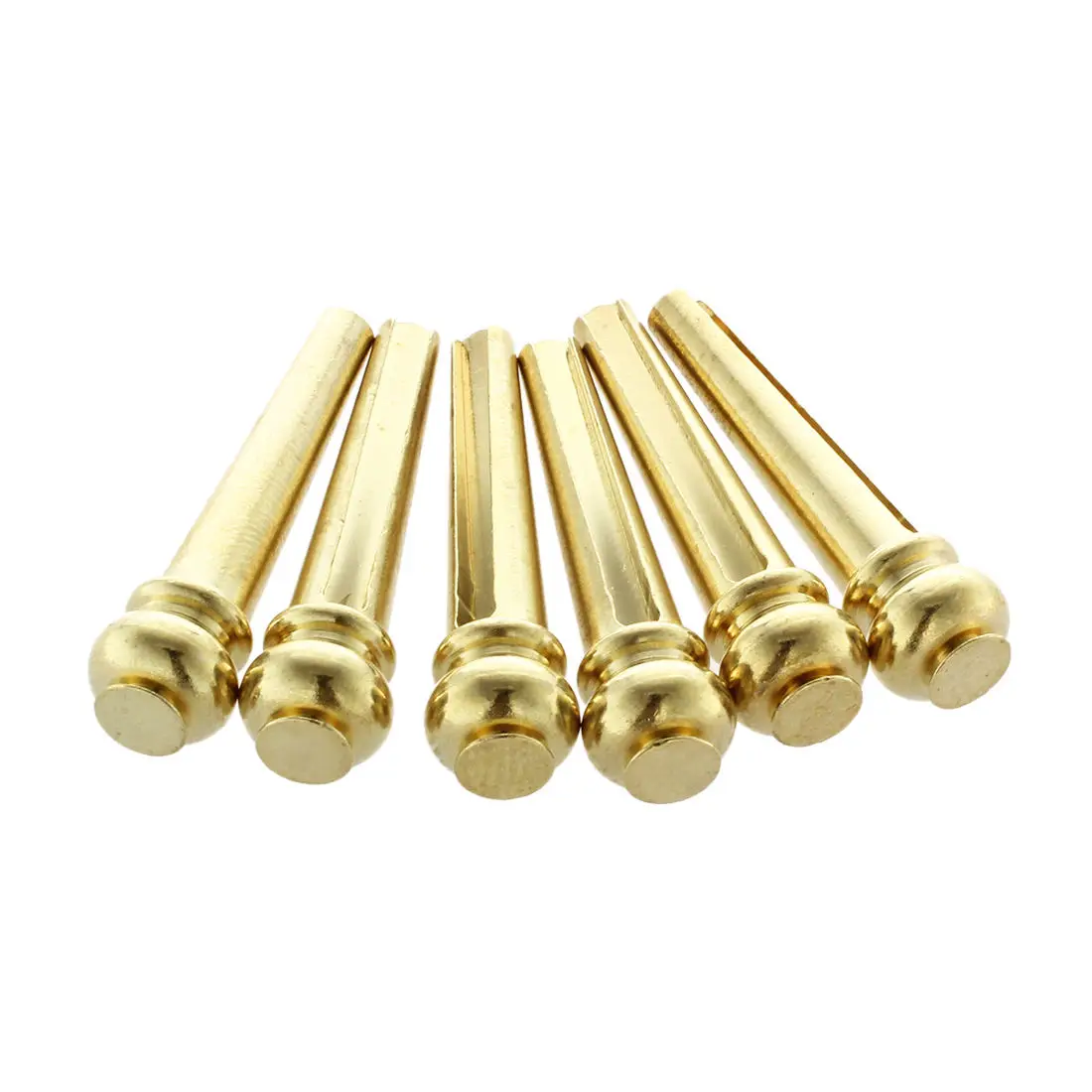 

XFDZ Metal Acoustic Guitar Bridge Pins 6pcs Brass Guitar Strings Fixed Cone String Pins String Nails