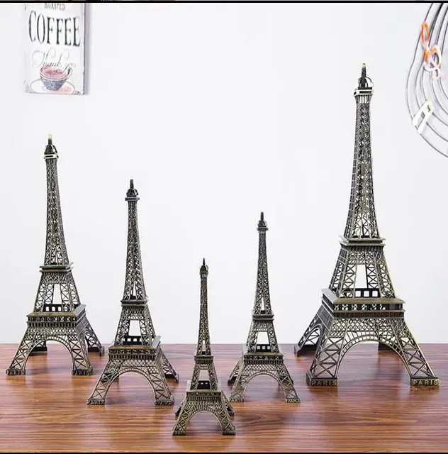 large size 48cm height eiffel tower metallic model crafts vintage eiffel tower size