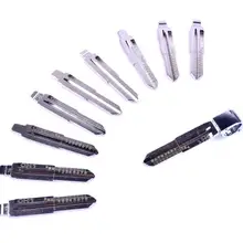 10 шт./лот Выгравированный линейный ключ для Chevrolet Epica Captiva 2 в 1 LiShi CH1 весы режа зубы Заготовка ключа замка зажигания автомобиля слесарный инструмент