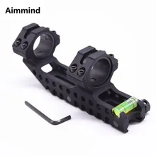 25,4/30 мм Диаметр охотничья цельное кольцо Picatinny Weaver рейка с пузырьковым уровнем для тактического прицела