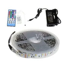 Светодиодные Полосы Света RGBW Двухрядные 5050 RGB + 2835 Белый/Теплый Белый Гибкий Свет 120 светодиодов + 40key ИК-Пульт + 12В 8A питания