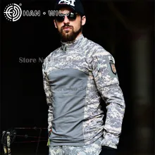 Военная камуфляжная рубашка с длинными рукавами для армии США, комплексный Камуфляж для страйкбола, пейнтбол, тактические Рубашки, Топы с лягушкой