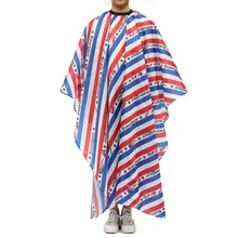 2 стиля Pro салон в полоску парикмахерские накидка для парикмахерской парикмахер Haircutting обёрточная бумага водостойкий Чехол платье фартук Hairstylist ткань