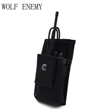 

Tactical Radio Case Holder Holster Walkie Talkie Holster Adjustable Molle Pouch Open Top Magazine M4 Mag Pouch