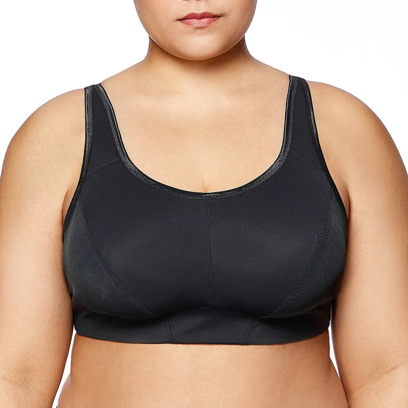 Women's Plus Size Breathable Sports Bras Professional Workout Comfy Yoga Gym Fitness Bras High Impact Activewear Running Bras1