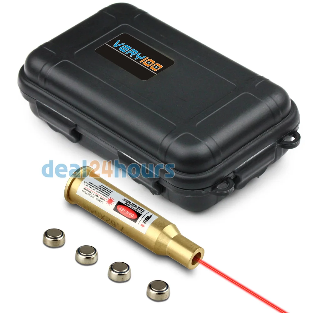 

Tactical VERY100 7.62 x 54R Cartridge Laser Bore Sight Sighter + Waterproof Case Free shipping