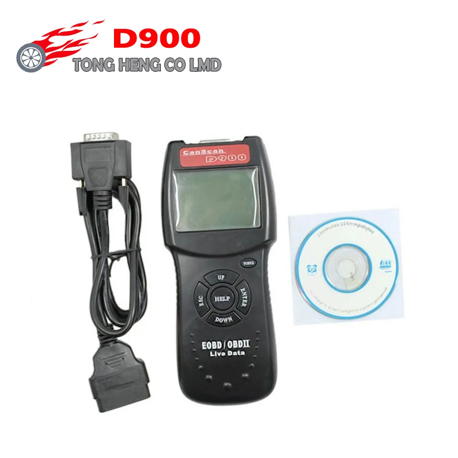 DHL Бесплатная доставка OBD2 EOBD сканирования D900 сканер данных PCM код ридер