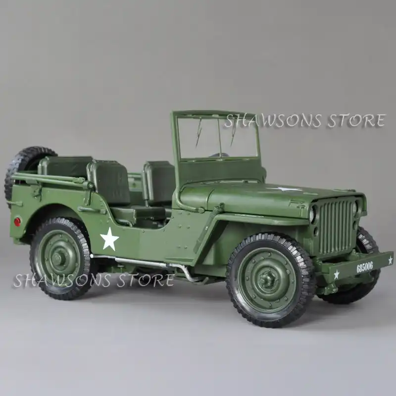 Diecast Metal Car Model Toys 1:18 Jeep 
