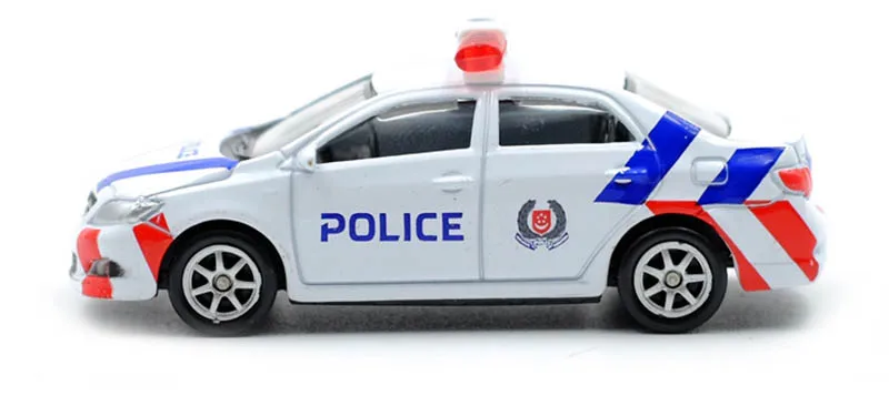 1/64 сплав полиция литые под давлением машинки игрушка четыре колеса слайд Модель автомобиля игрушки для детской коллекции