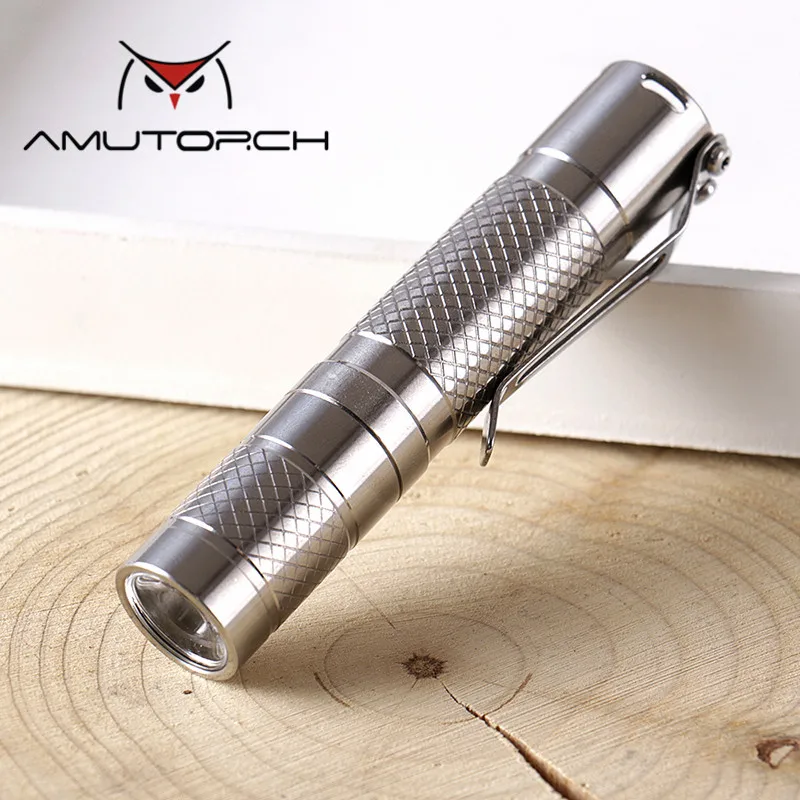 Amutorch Newest Cree XPG3 S3 LED flashlight,Small stainless steel EDC
