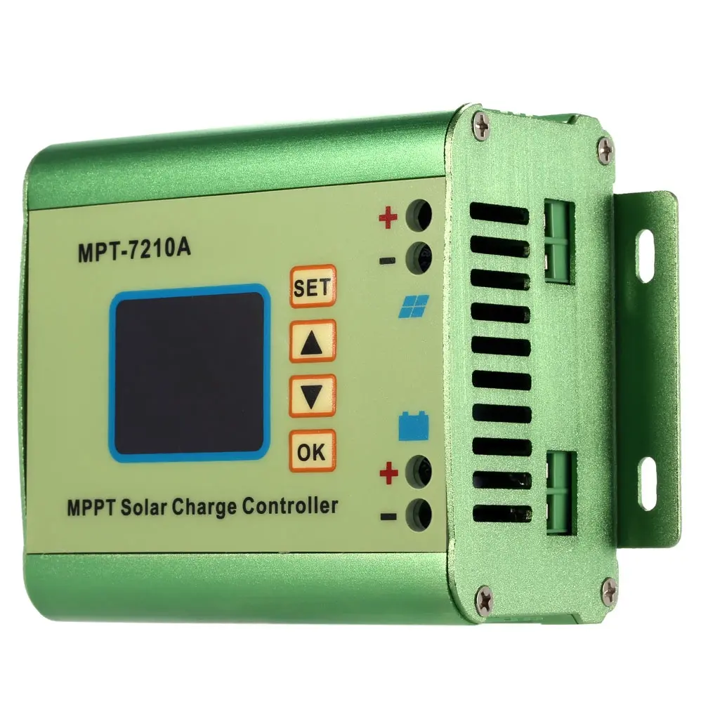 

MPPT Solar Panel Battery Regulator Charge Controller LCD Display 24/36/48/60/72V 10A Compatible DC-DC Boost Charge Function