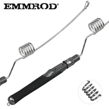 EMMROD Mini Portable Pocket 55CM stainless steel Sea Fishing Rod ultra short Ice Raft Fishing