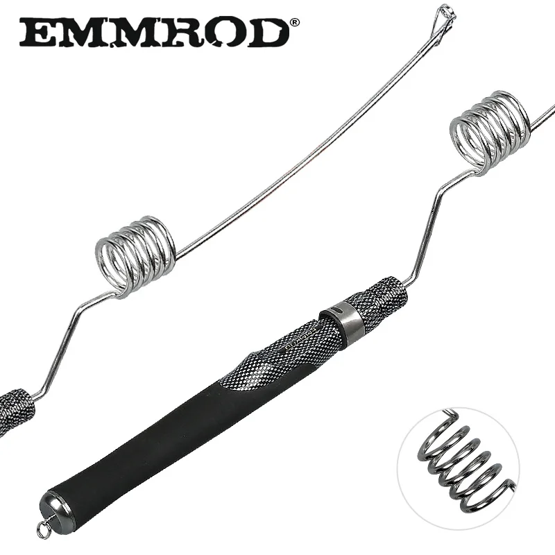  EMMROD Mini Portable Pocket 55CM stainless steel Sea Fishing Rod ultra short Ice Raft Fishing Free 