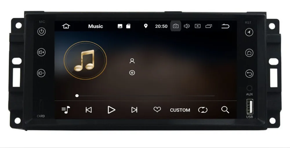 Top 2 din Auto Radio Android 9.0 Car DVD Player For Chrysler 300c jeep Compass/Dodge/RAM/Grand Cherokee Wrangle GPS Navi Head Unit 5