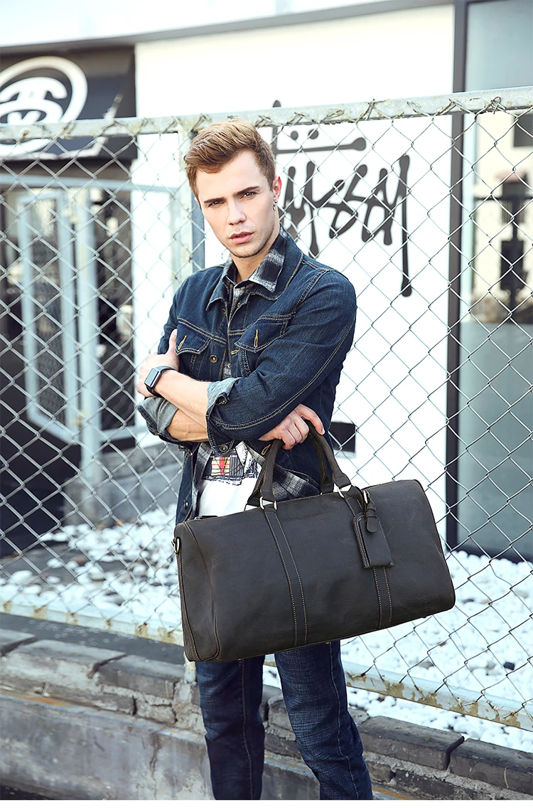 crazy horse leather men's travel bags (9)