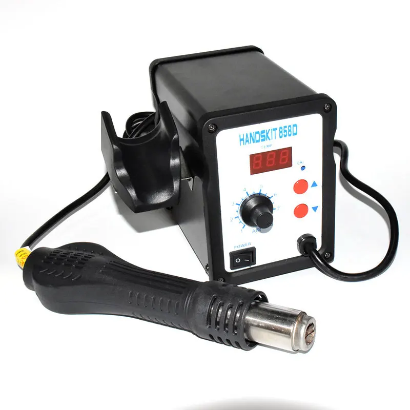 

220v EU 858D digital hot air rework station hot air gun Stubbs welding mobile phone service dedicated rotational wind