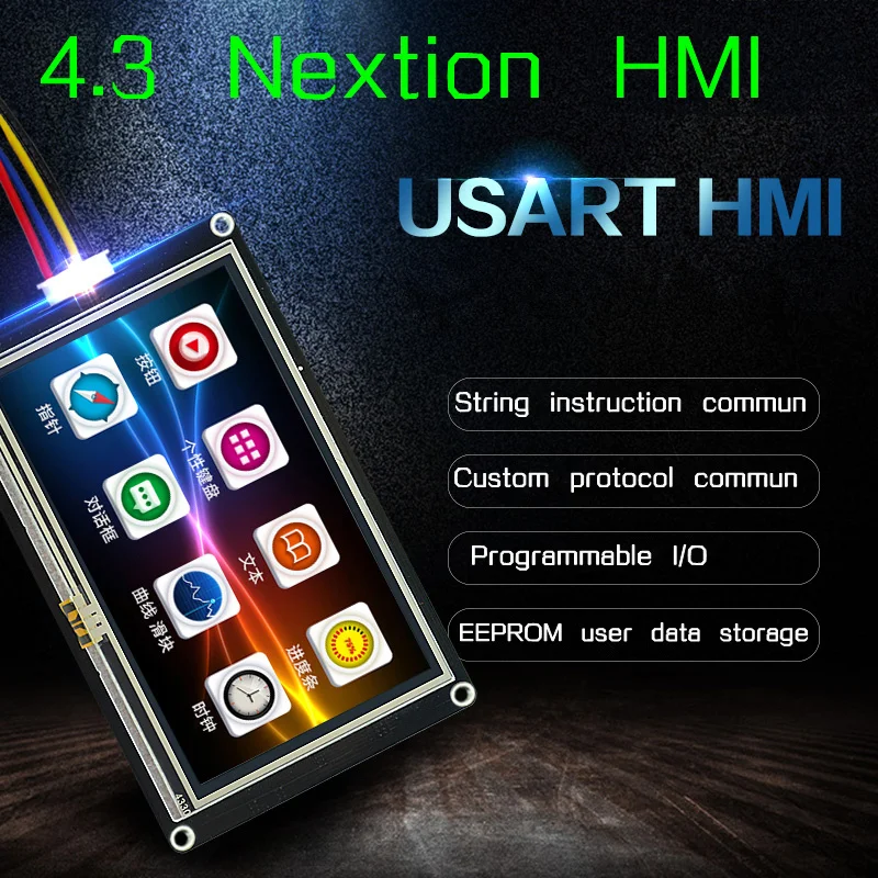 4 3 &quotNextion Enhanced HMI Интеллектуальный USART UART Smart серийный сенсорный ЖК-дисплей SPI TFT