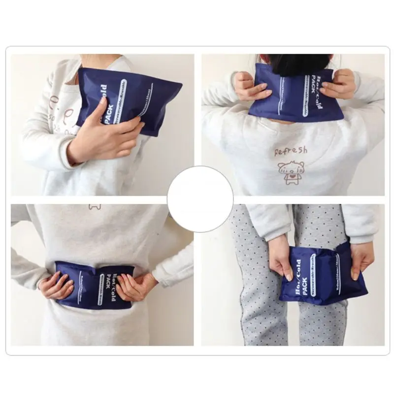 

23x13CM Large Gel Cold Hot Ice Pack Microwavable Reusable Pad Pain Relief Injury Recovery Therapy Convenient Portable Cool Bag