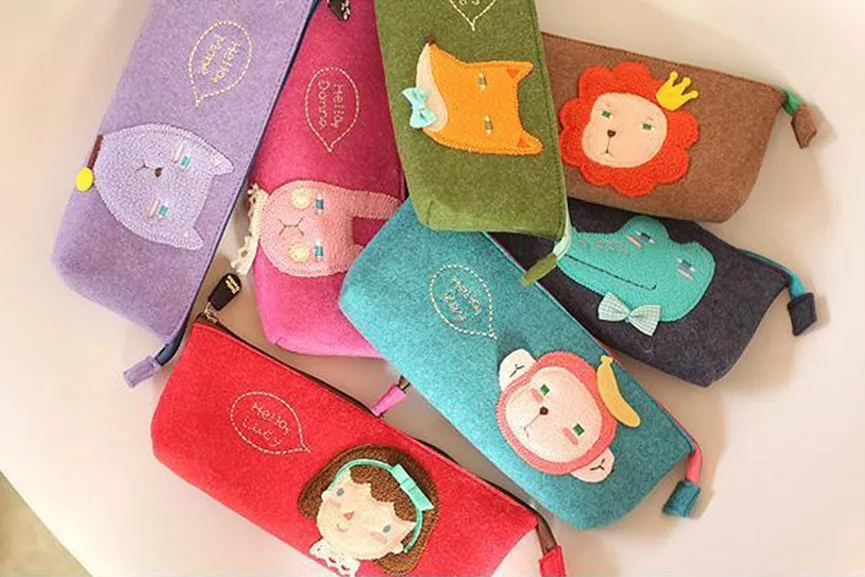 Pencil Case In Funky Vw Beetle Design Fabric