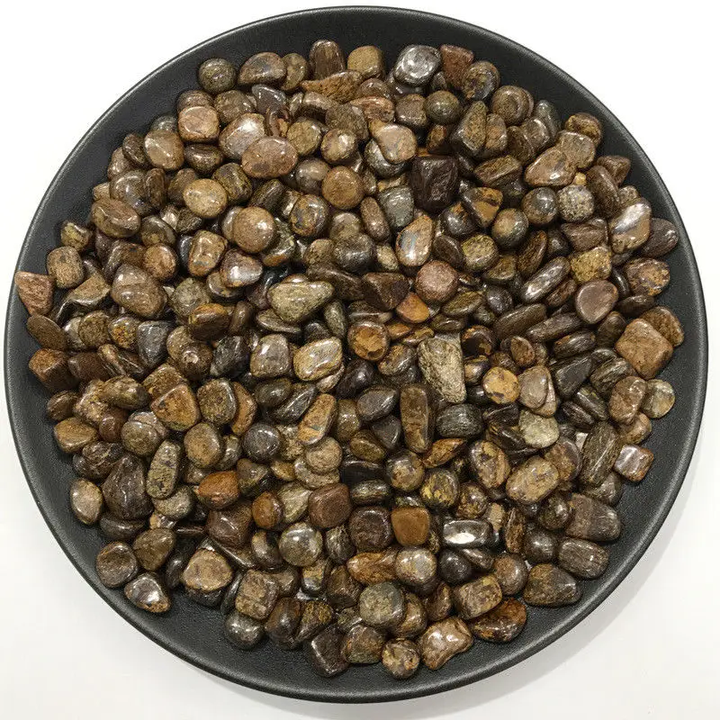 50g 2 Size Natural Bronze Crystal Gravel Rock Quartz Gemstone Mineral ...