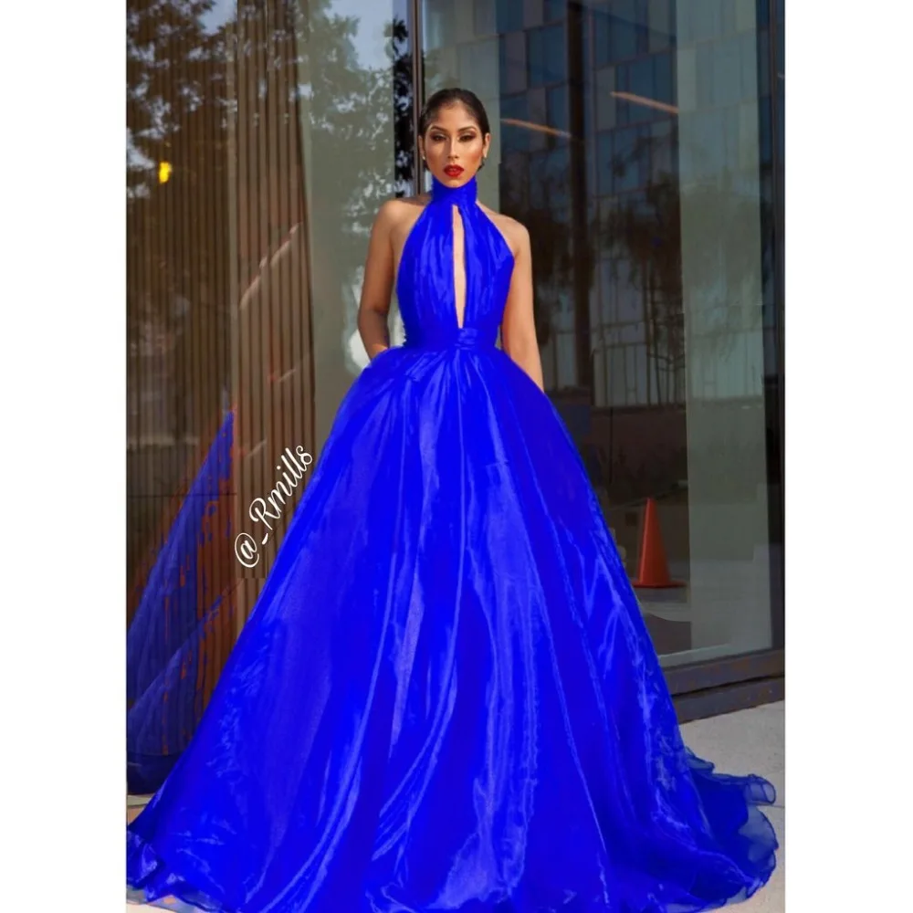 Vestidos-De-Gala-Sexy-Red-Halter-Backless-Prom-Dress-2019-Long-Charming-Royal-Blue-Organza-A (1)