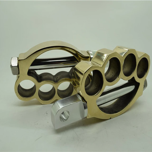 free shipping OLD SCHOOL BILLET BRASS KNUCKLE KICKER KICK START PEDAL
