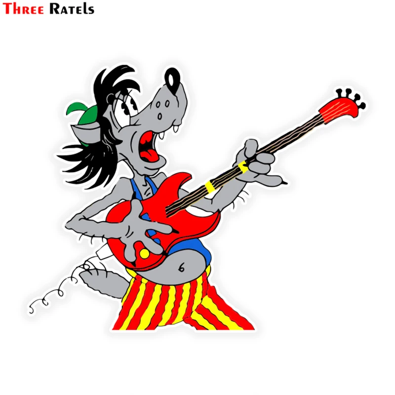 Three Ratels LCS409# 15x11.9см Мультфильм animacartoon ну погоди полноцветные наклейки на авто