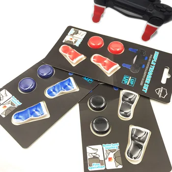 

12sets For PS4 Controller Trigger Extension Extended Trigger L2 R2 Mod Soft Touch Grip & Thumbsticks Grip Extender