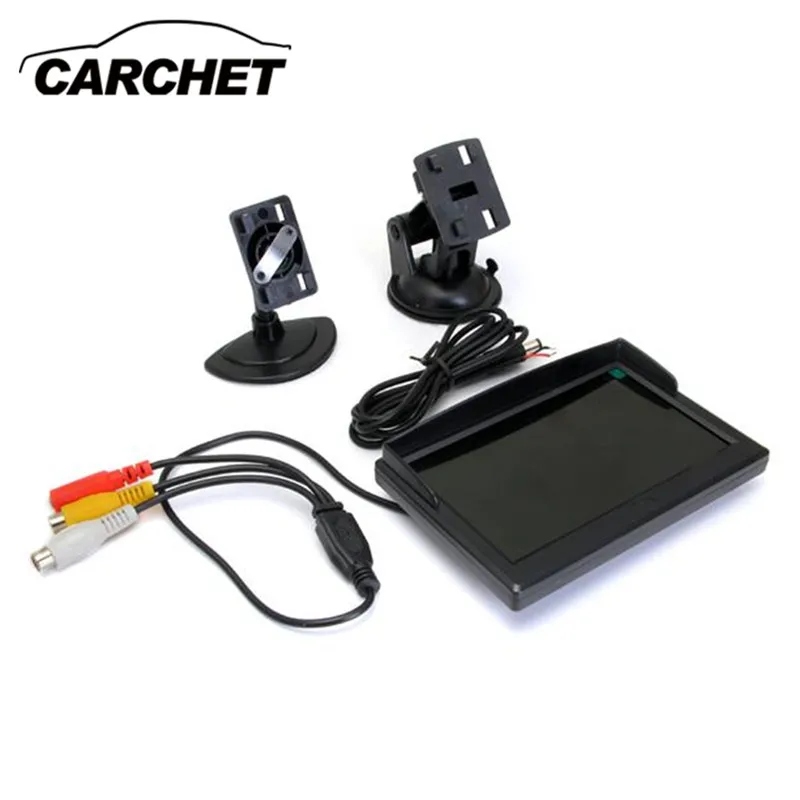 

CARCHET 5 Inch TFT Car LCD Rear View Monitor Reverse Backup Parking For VCD DVD Camera Rearview Display Screen (all of car)