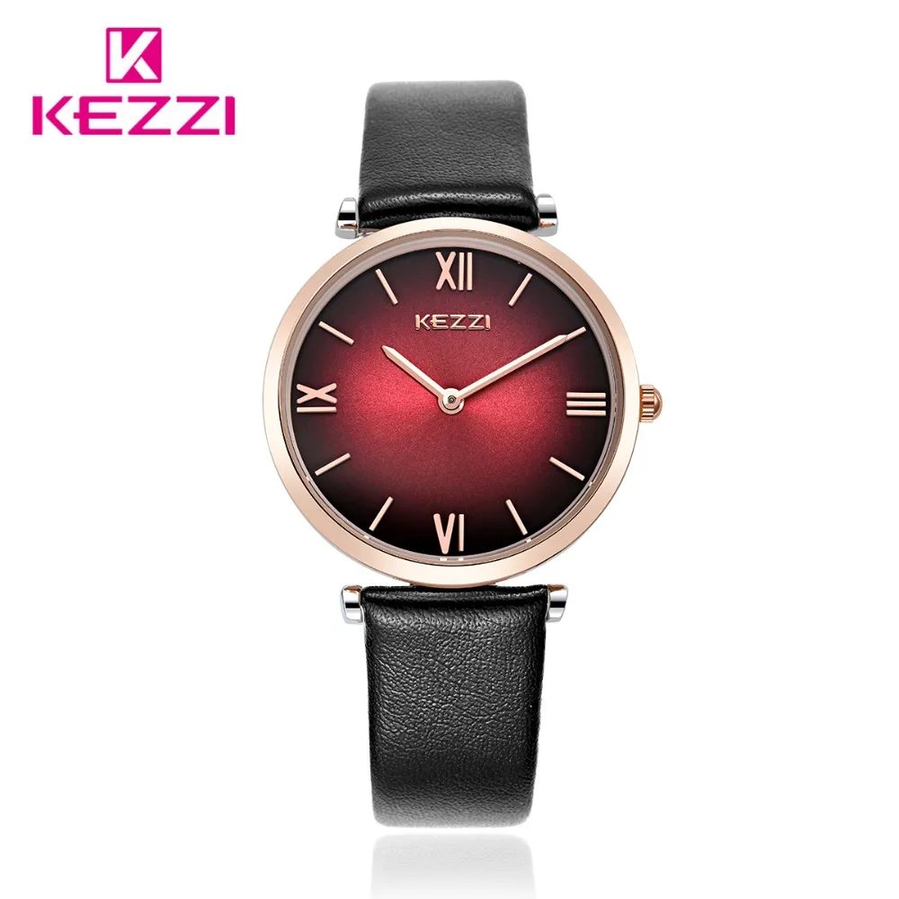 New Arrive In July Hong Kong Brand Kezzi Vintage Roman Scale Fashion Watches Two Hands Big Dial
