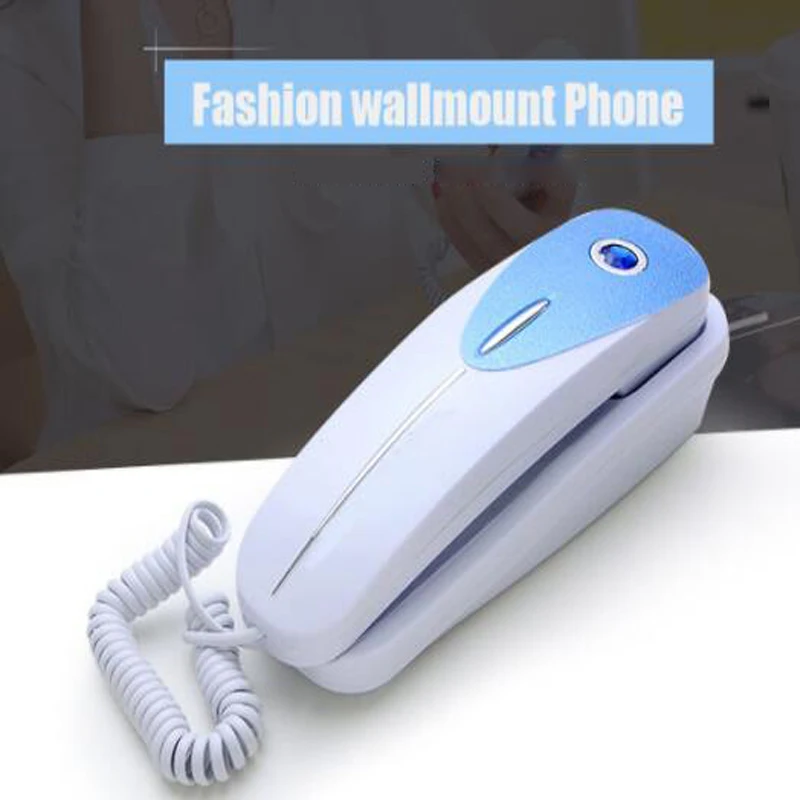 

DTMF/FSK Mini Wall Telephone Dual Home Office Hotel incoming Memories Caller ID Call Back LCD Display Landline Phone