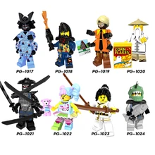 2018 Ninjago Gamma Sharkman Garmadon Master Wu NYA LEGOINGLYS Building Blocks Mini Bricks Children Toys zk20