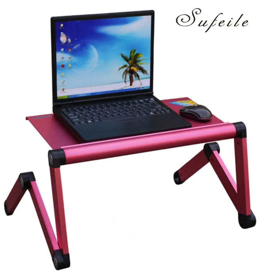 New arrival Folding table Adjustable Portable Laptop Table Stand Lap Sofa Bed Tray Computer Notebook Desk bed table 17E25D5