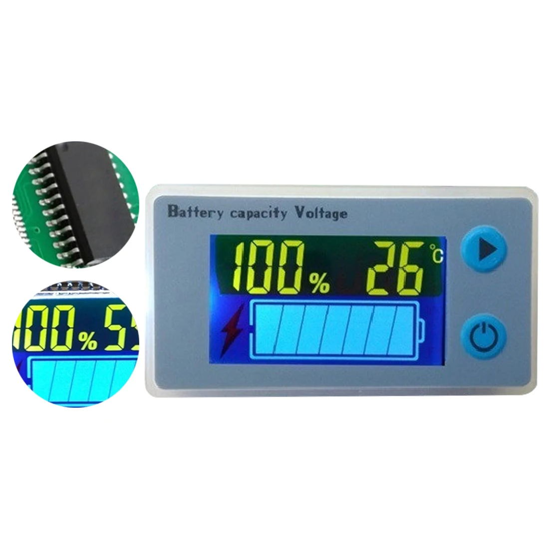 

10-100V Universal Battery Capacity Voltmeter Tester LCD Car Lead-acid Indicator Digital Voltmeter Voltage Tester Monitor