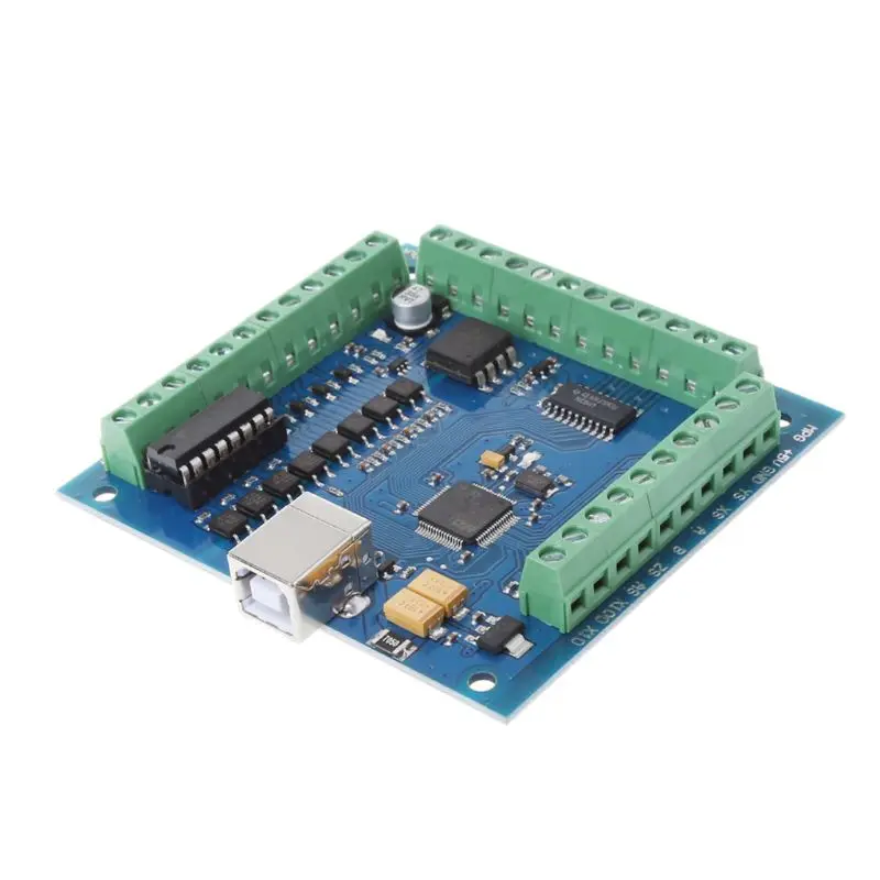 12 24 В CNC MACH3 USB 4 оси 100 кГц шаговый контроллер движения карты Breakout Board|Драйвер