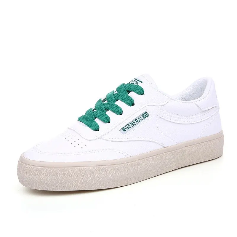 

Leather white shoes women sneakers students casual lace up oxford flats shoes women Korean zapatos mujer breathe female shoes