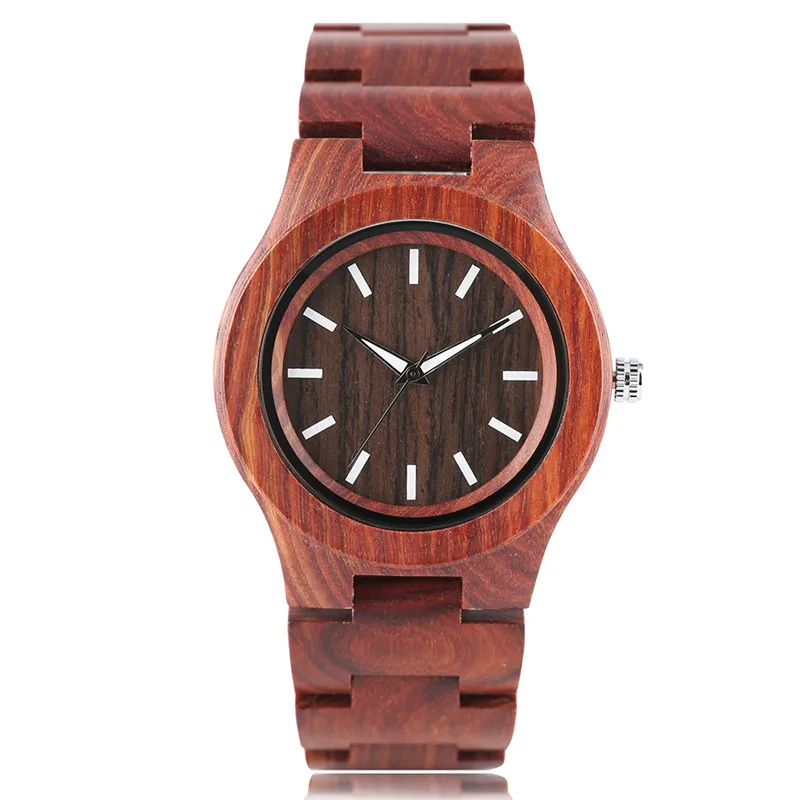 Творческий характер дерево Для женщин часы браслет Мода bamboo Мужские Часы Спорт 2018 Новый аналоговый ручной работы полный деревянные