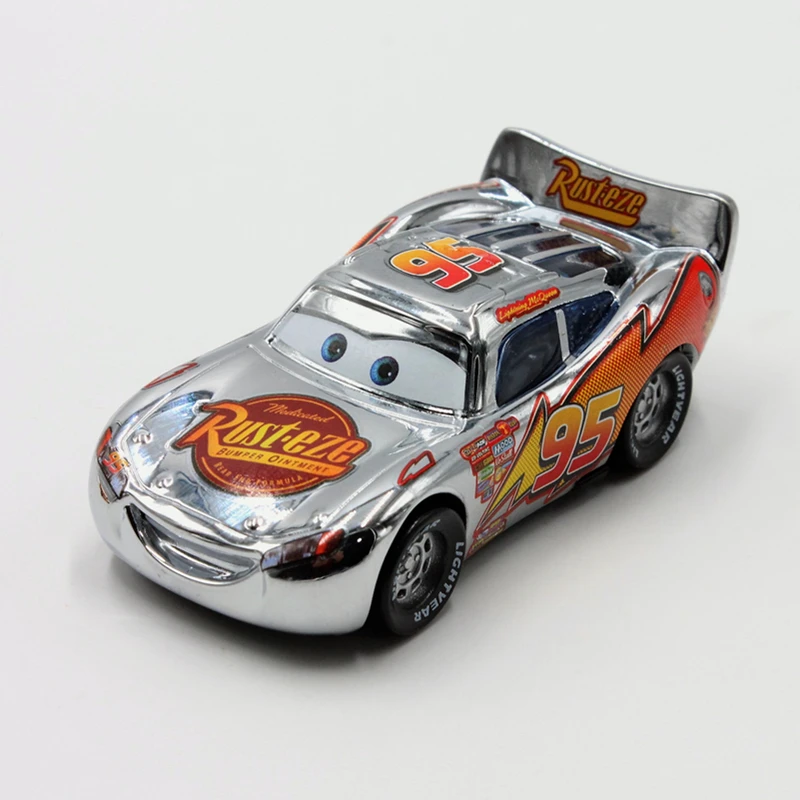 disney pixar cars 3pcs lot plating gold silver lightning mcqueen 1