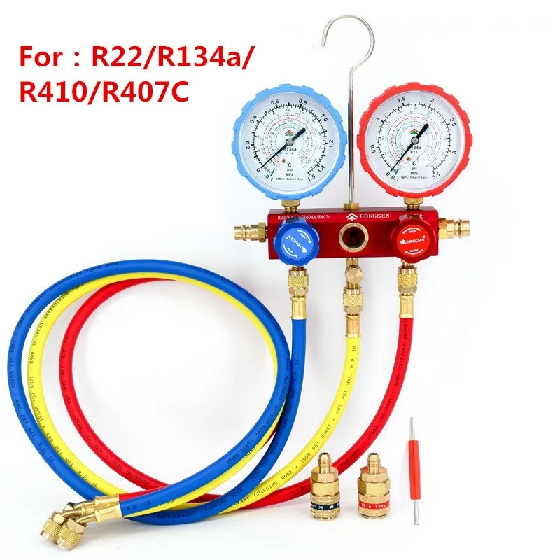 Automotive air conditioning coolant refrigerant pressure gauge high and
