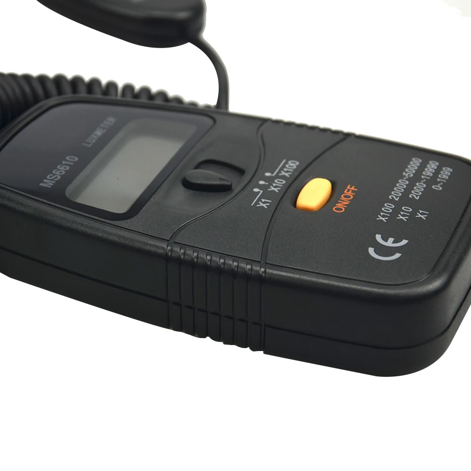 MS6610 Digital Lux Meter mini Light Meter Luxmeter 0~50000LUX Illuminometer 3