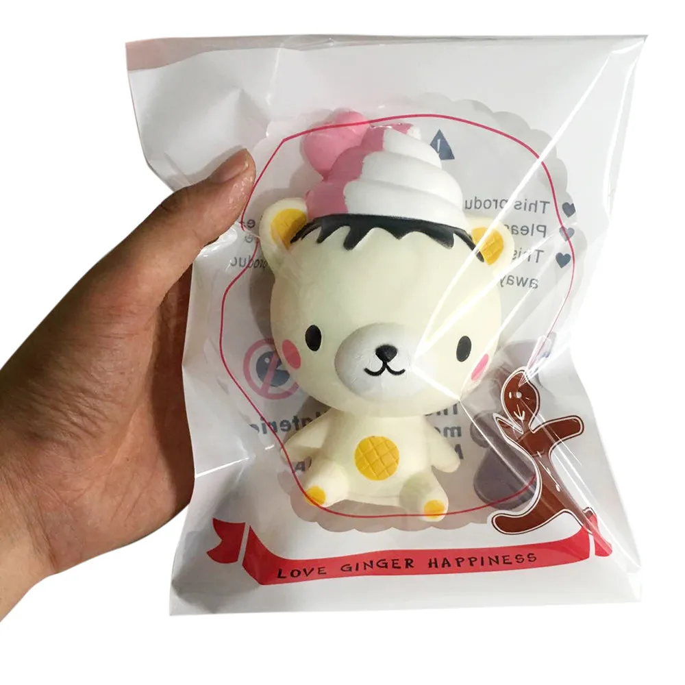CCCZQ toy Squishy Slow Rising Exquisite Fun Q Poo Bear Scented Squishy Charm Slow Rising 13cm Simulation Toy JU 27
