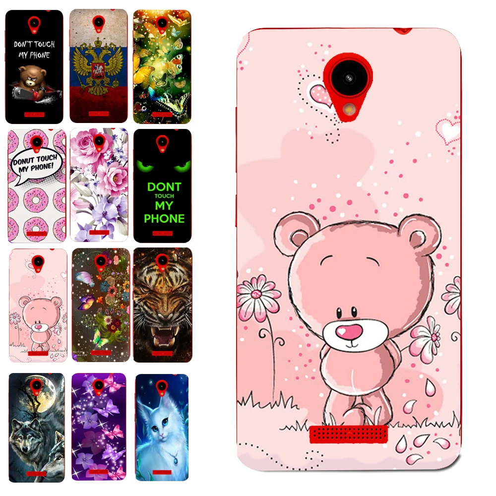 

Lovely Cute Pink Bear Girl TPU Mobile Phone Case for Prestigio Wize G3 PSP3510DUO