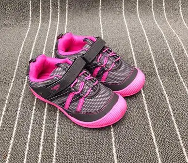 Валвелл экспорт в США детская спортивная обувь для девочек спортивная обувь Уличная обувь на мягкой подошве - Цвет: Rose black