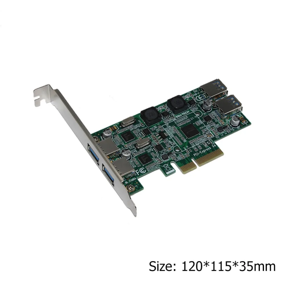U3201 PCI-E на USB3.0 расширения адаптер высокоскоростная карта NEC720201 чип для настольного компьютера