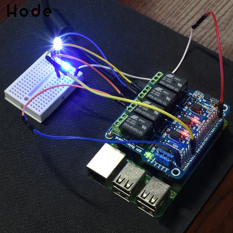 4 канальный raspberry pi Релейный Щит модуль Плата расширения для Pi A +/B +/2 B/3B|Реле| |
